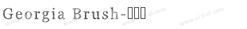 Georgia Brush字体转换